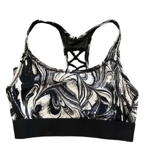 Victoria Sport Marble Print Sports Bra